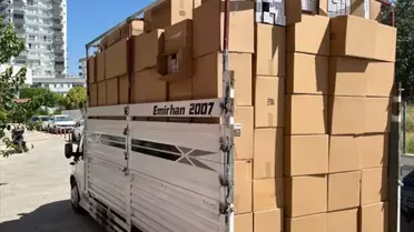 Adana'da 7.9 milyon kaçak makaron ele geçirildi