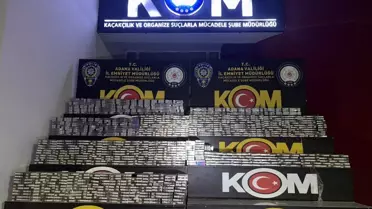 Adana'da Tankerde 19 Bin Paket Kaçak Sigara Ele Geçirildi