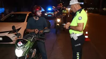 Adana'da Motosiklet Denetimi: 46 Sürücüye Ceza