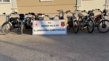 Adana'da Kaçak Motosiklet Operasyonu