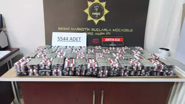 Besni'de 5 Bin 544 Uyuşturucu Hap Ele Geçirildi
