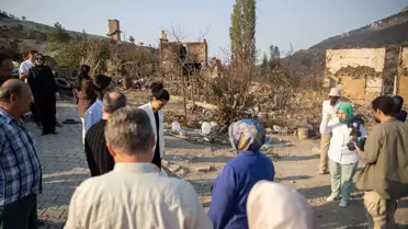 Yangın Mağdurlarına Destek Ziyareti
