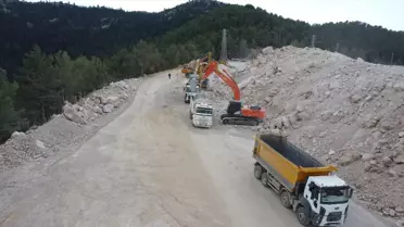 Akseki-Seydişehir Yolu Patlatmalı Çalışma Nedeniyle Kapalı