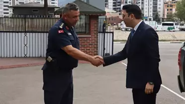 Kaymakam Çömen'den Albay Çetin'e Ziyaret