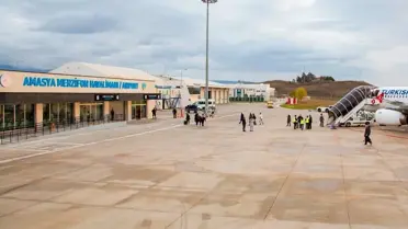Merzifon Havalimanı'nda 77 bin yolcu hizmette