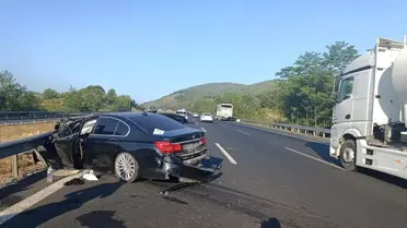 Düzce'de Otoyolda Kaza: 5 Yaralı