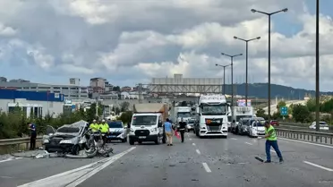 Otoyolda Otobüsle Çarpışma: 3 Yaralı