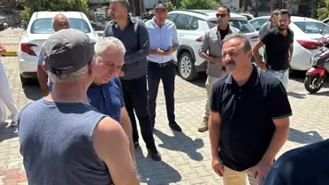 Ağıralioğlu Orman Yangınını Ziyaret Etti