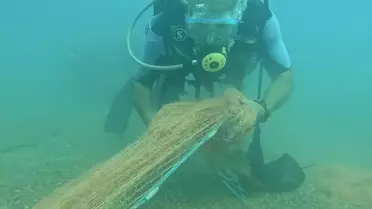 Konyaaltı'nda Hayalet Ağ Temizliği