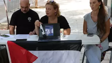 Atina'da 'March to Gaza' Filosu Basın Toplantısı