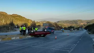Söke'de Takla Atan Araçta 2 Yaralı