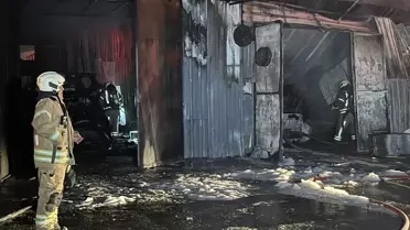 Bahçelievler'de Oto Sanayi Yangını