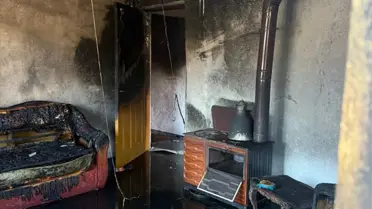 Sındırgı'da Müstakil Evde Yangın