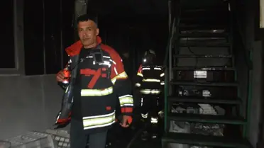 Ayvalık'ta Gözlük Fabrikası Yangını