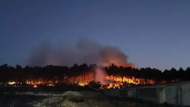 Savaştepe'de Tavuk Çiftliğinde Yangın