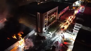 Sanayi sitesinde korkutan yangın! Ardı ardına patlamalar yaşandı