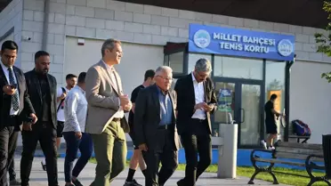 Başkan Büyükkılıç, balon tenis kortlarını ziyaret etti