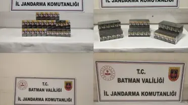 Hasankeyf'te Gümrük Kaçağı Sigara Ele Geçirildi
