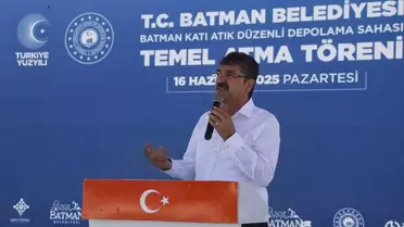 Batman'da Atık Depolama Tesisi Temeli Atıldı