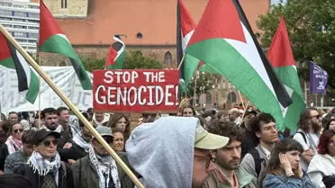 Berlin'de Madleen Gemi Protestosu