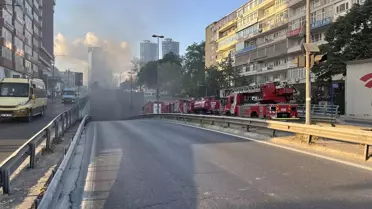 Beşiktaş'ta Özel Halk Otobüsünde Yangın