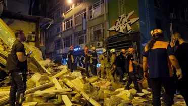 Beyoğlu'nda Patlama: Bina Çöktü
