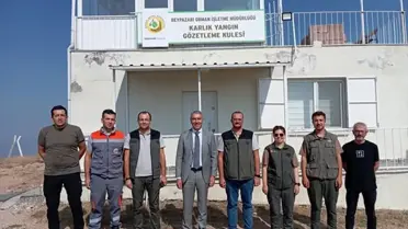 Kaymakam Coşkun, Yangın Kulesini İnceledi