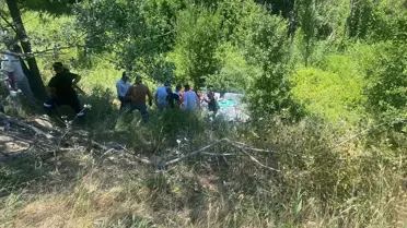 Bozüyük'te Otomobil Şarampole Devrildi: 3 Yaralı