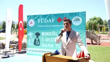 Genç'te Uluslararası Dama Turnuvası Başladı