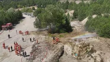 Bolu'da Orman Yangınlarıyla Mücadele Eğitimi