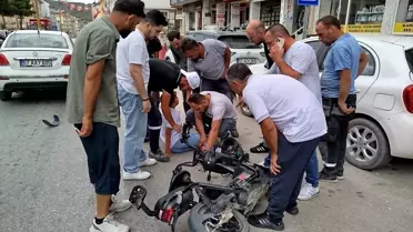 Boyabat'ta Elektrikli Bisiklet Kazası