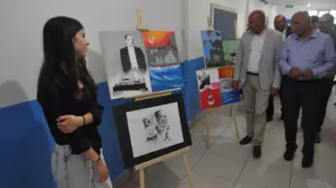 Said Nursi Lisesi'nde Resim Sergisi