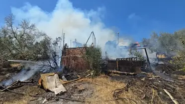 Mudanya'da Bağ Evinde Yangın