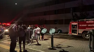 Bursa'da Öğrenci Yurdunda Yangın