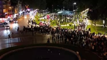 İnegöl'de Gazze İçin Yürüyüş Düzenlendi