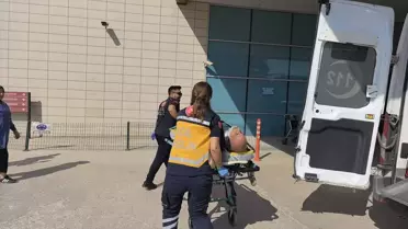 İnegöl'de Otobüs ve Motosiklet Çarpıştı