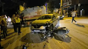 İnegöl'de Motosiklet Kazası: Sürücü Ağır Yaralı