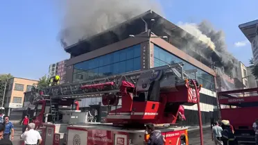 Bursa'da Tekstil Mağazasında Yangın