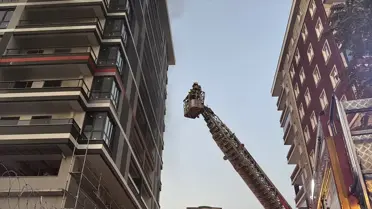 Yıldırım'daki İnşaatta Yangın Kontrol Altına Alındı