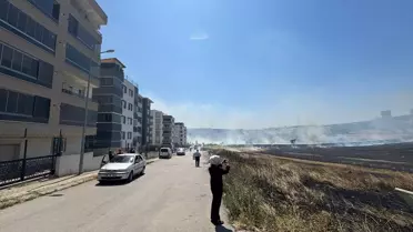 Bursa'da Anız Yangını Söndürüldü