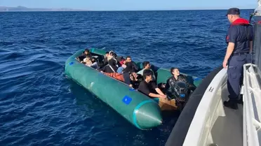 Ayvacık'ta 24 Düzensiz Göçmen Yakalandı