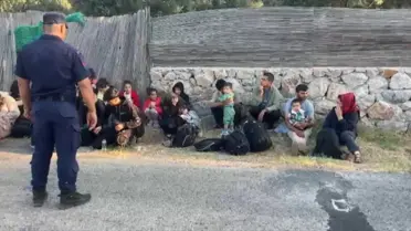 Ayvacık'ta 30 Düzensiz Göçmen Yakalandı
