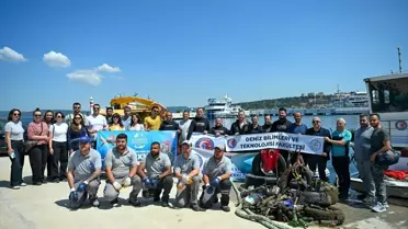 Çanakkale'de Deniz Dibi Temizliği Sergilendi