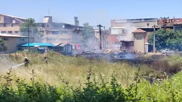 Biga'da Depo Yangını, Hayvanlar Kurtarıldı