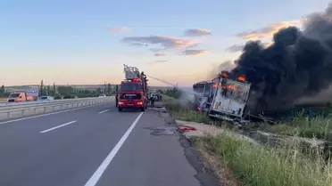 Gelibolu'da Tır Yangını: Sürücü Alkollü Mü?
