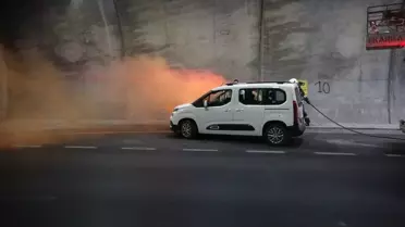 Troya Tüneli'nde Trafik Kazası Tatbikatı