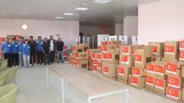 Çankırı'dan Suriye'ye Kırtasiye Yardımı