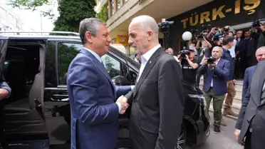 CHP Genel Başkanı Özel, HAK-İŞ ve TÜRK-İŞ'i ziyaret etti Açıklaması
