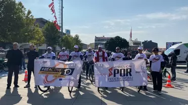 Çorum'da Avrupa Spor Haftası Bisiklet Turu
