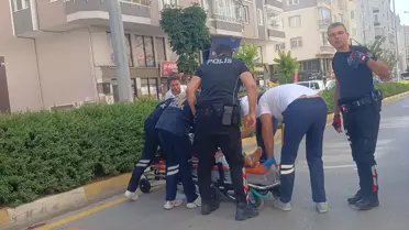 Çorum'da araç çarpan yaya yaralandı